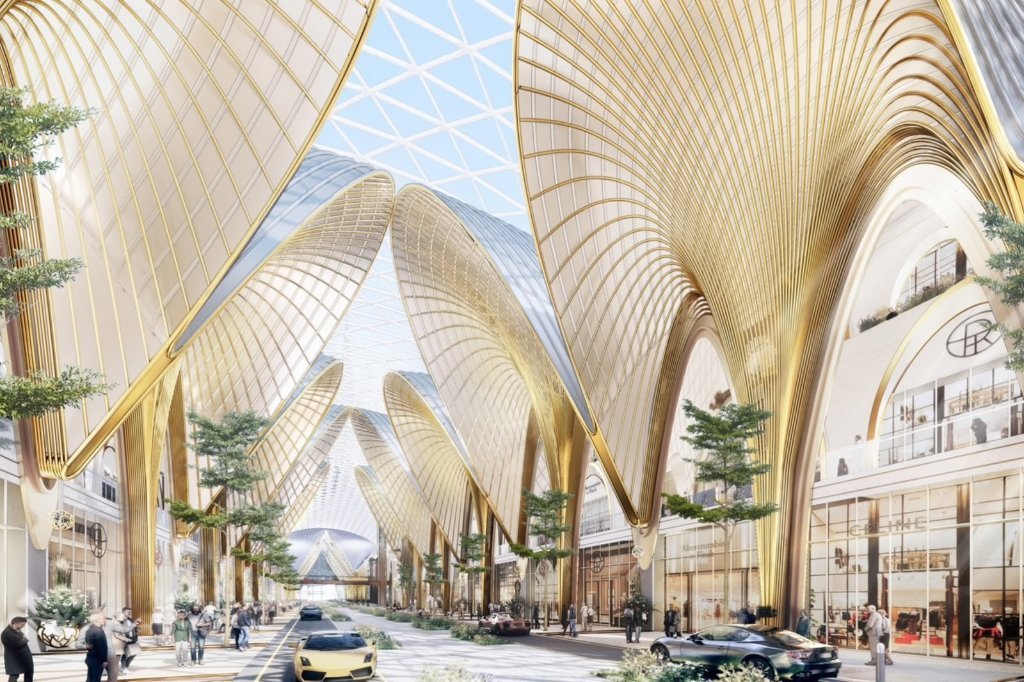 Emaar retail arcade render